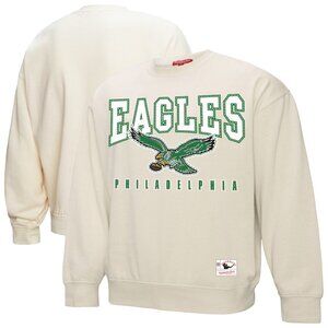 Women's Philadelphia Eagles "Fandom" Cream Fleece Pullover Sweatshirt *2XL NWT*